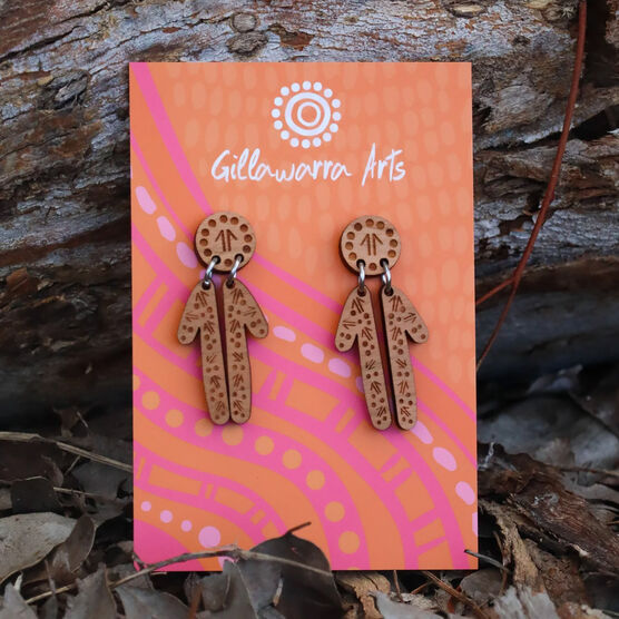 Kangaroo Tracks earrings