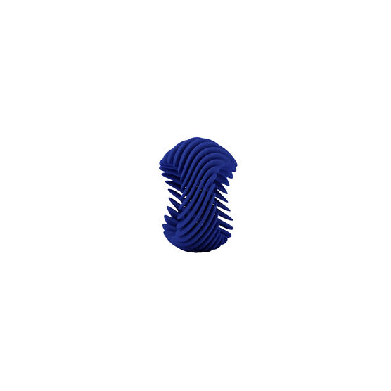 Blue 3d printed ring