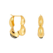 Gaia Link gold hoop earrings