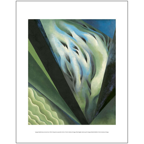 Georgia O'Keeffe Blue and Green Music (mini print)