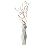 Peppermint faceted vase