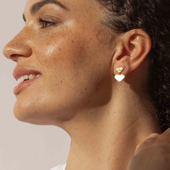 Belle gold drop earrings