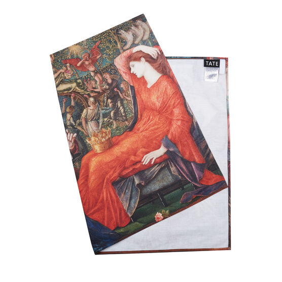 Edward Burne-Jones Laus Veneris tea towel