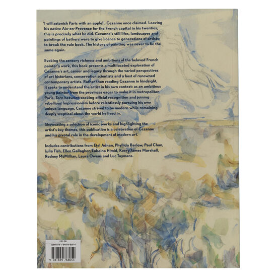 Cezanne exhibition book (paperback) back
