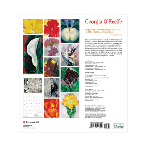 O'Keeffe 2023 wall calendar Calendars Tate Shop Tate