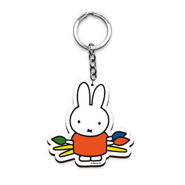 Miffy the Artist keyring