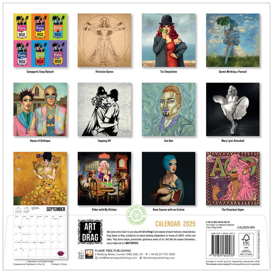 Art of Drag 2025 wall calendar Calendars Tate Shop Tate