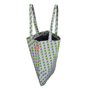 Laura Spring Geometric purple and green tote bag