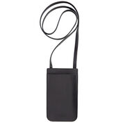 Recycled leather crossbody phone holder