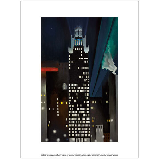 O'Keeffe Radiator Building Night, New York (exhibition print
