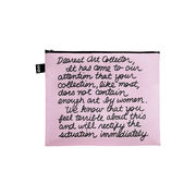 Guerrilla Girls set of 3 zip pockets