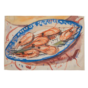 Ithell Colquhoun Prawns on a Plate tea towel