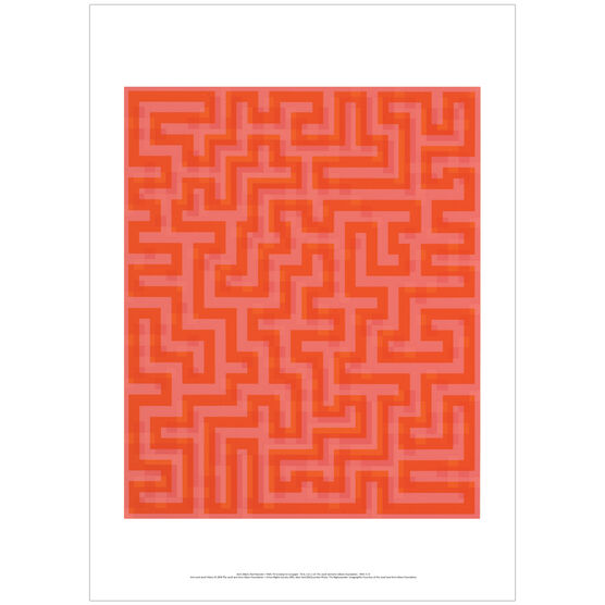 Anni Albers: Red Meander I poster