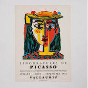 Linogravures de Picasso 1972 rare vintage poster