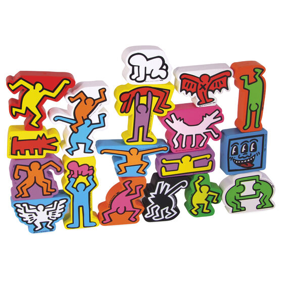 Keith Haring stacking figures game