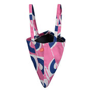 Laura Spring pink and blue circle tote bag