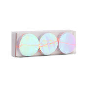 Iridescent paper garland