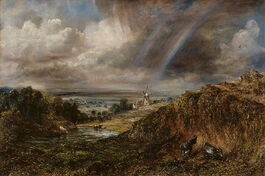 John Constable: Hampstead Heath with a Rainbow 1836