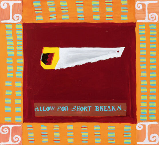 Lubaina Himid: Metal Handkerchief - Saw/Flag