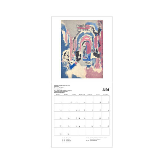 Mark Rothko 2025 mini wall calendar | Calendars | Tate Shop | Tate
