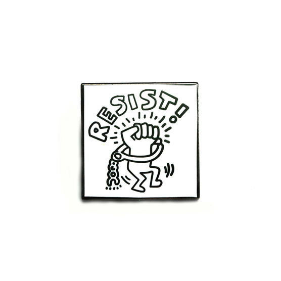 Keith Haring Resist Pin Badge