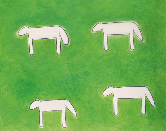 Peter Kinley: Four Sheep