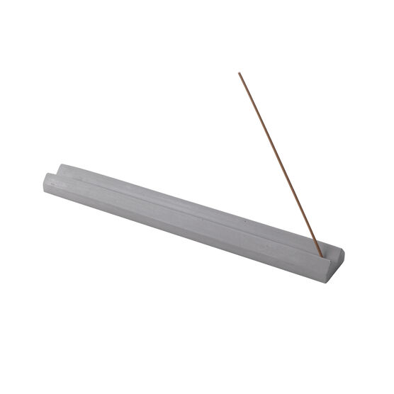 Grey concrete incense holder