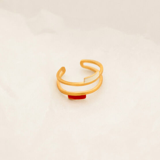 Tremelia enamel ring
