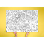 Supermarket giant colouring poster
