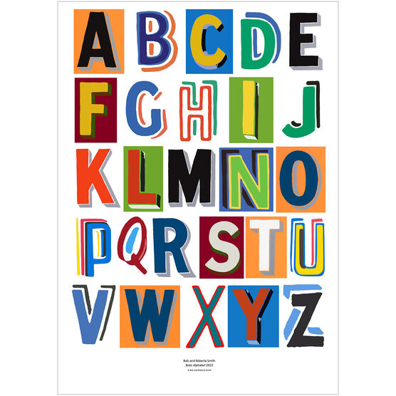 Bobs Alphabet poster