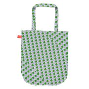 Laura Spring Geometric purple and green tote bag