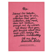 Guerrilla Girls Dear Art Collector handkerchief