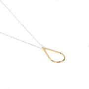 Gold and silver Teardrop necklace