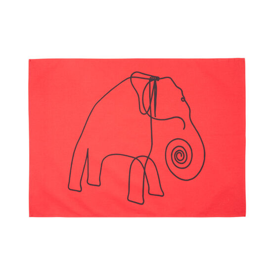 Calder Elephant tea towel