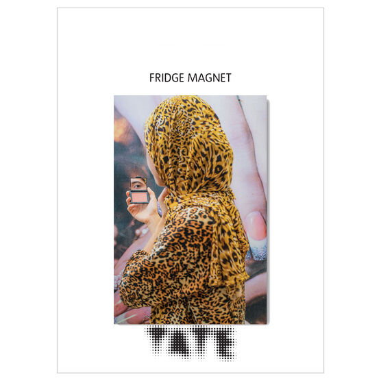 Farah Al Qasimi Woman in Leopard Print magnet