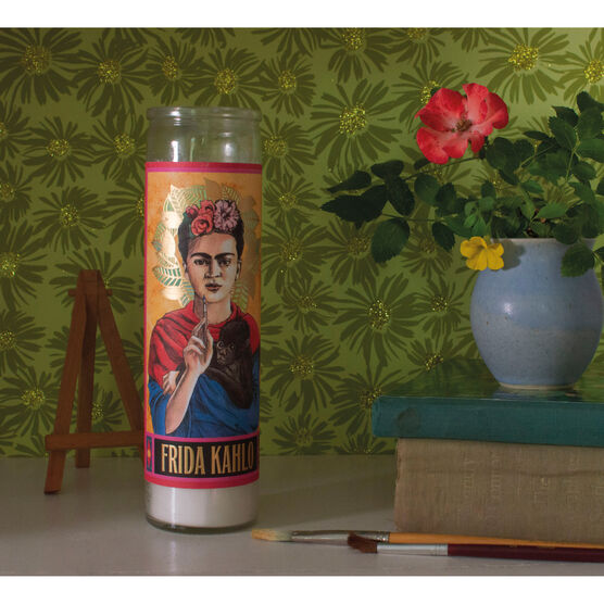 Frida Kahlo Secular Saint candle