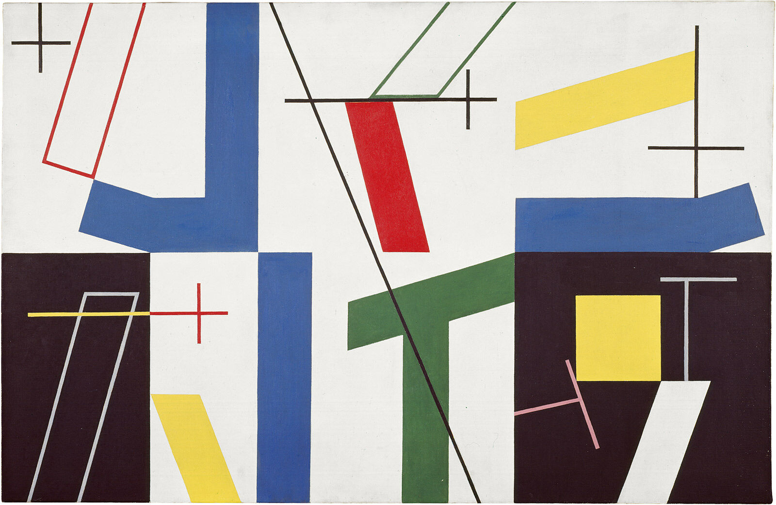 Composition with rectangles and circles - Sophie Taeuber-Arp