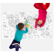 Giant Atlas colouring poster