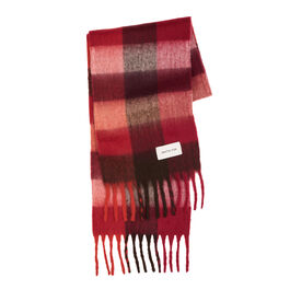 Reykjavik burgundy checked scarf
