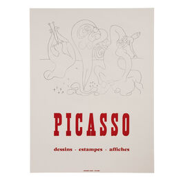 Picasso Dessins Estampes Affiches 1959 rare vintage poster