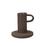 Soil candle holder with handle