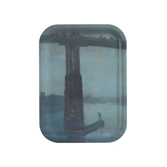 James McNeill Whistler Nocturne Blue and Gold &ndash; Old Battersea Bridge tray