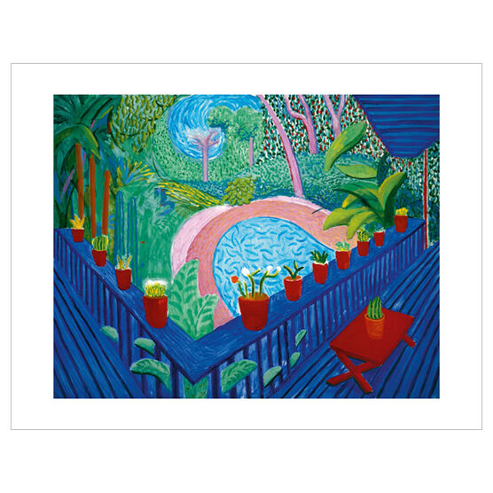 David Hockney  Red Pots in the Garden (Folio)