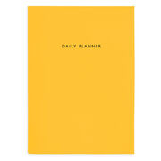Yellow daily planner notebook