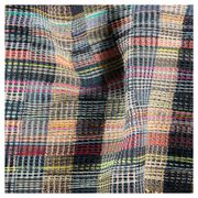 Multicolour waffle wool scarf