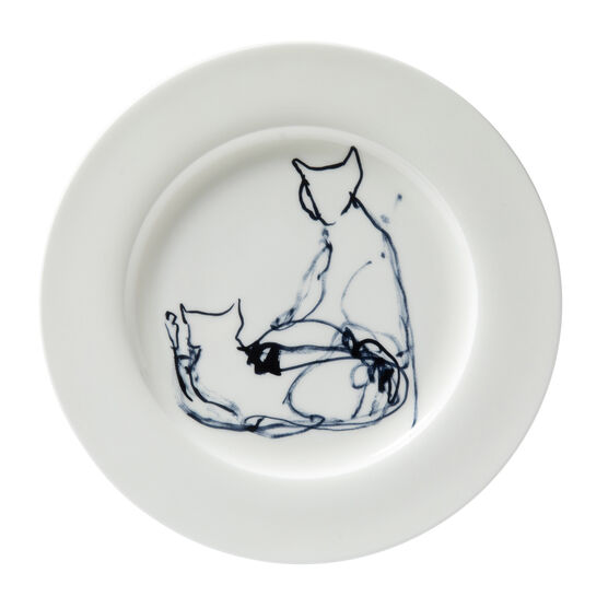 Tracey Emin Teacup & Pancake dinner plate
