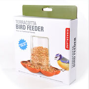 Terracotta bird feeder