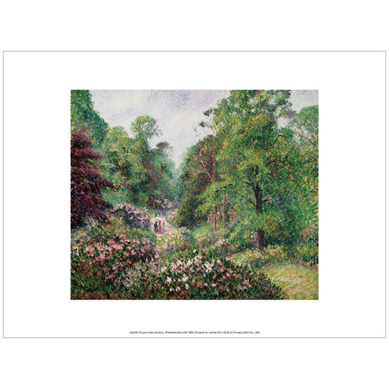 Pissarro Kew Gardens, Rhododendron Dell (exhibition print)