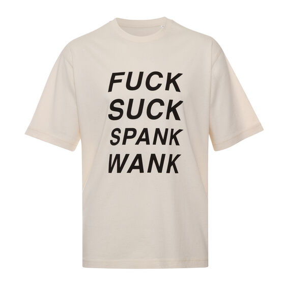 Sam Taylor-Johnson cream T-shirt