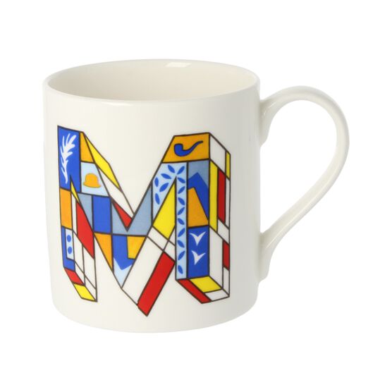 Alphabet of art mug - M